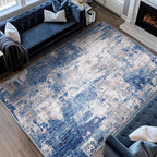 RELEANY Washable Area Rugs 10'x12' Non-Slip Modern Abstract Soft - Image 2