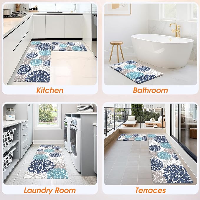 StepLively Kitchen Mats, Cushioned Anti Fatigue Kitchen Mats - Image 7