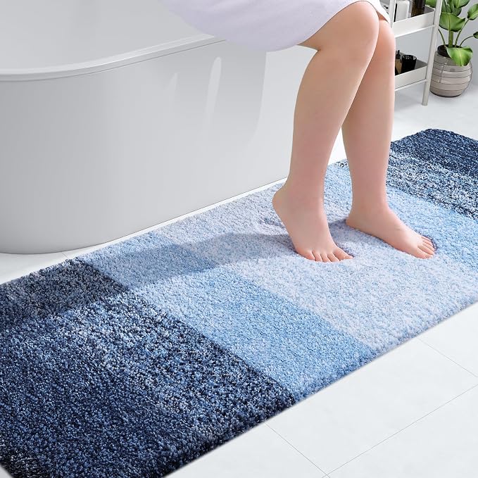 OLANLY Bathroom Runner Rugs Mat 70x24, Extra Soft Absorbent Microfiber Bath Rugs by OLANLY