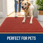 OLANLY Dog Door Mat for Muddy Paws 47x24, Absorbs Moisture and Dirt, Absorbent - Image 6