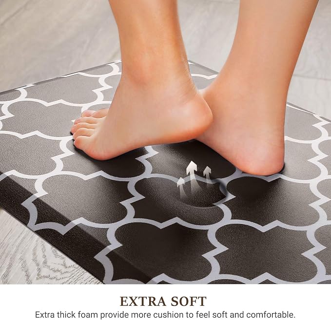 WISELIFE Kitchen Mat Cushioned Anti-Fatigue Kitchen Rug, 17.3"x 39", Non Slip - Image 3