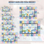 Kids ABC Rug for Playroom, Classroom Alphabet Area Carpet Playmat, Washable - Image 2