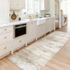 Washable 2x6 Runner Rug for Hallway: Kitchen Runner Non Slip Neutral Soft - Image 2