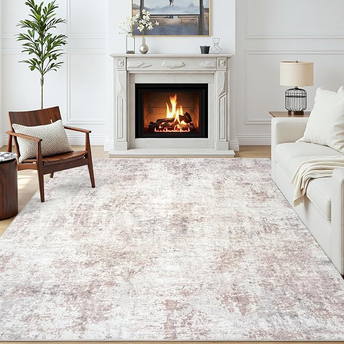 Area Rugs 5x7 Living Room: Large Soft Washable Rug Modern Abstract Anti-Skid - Image 2