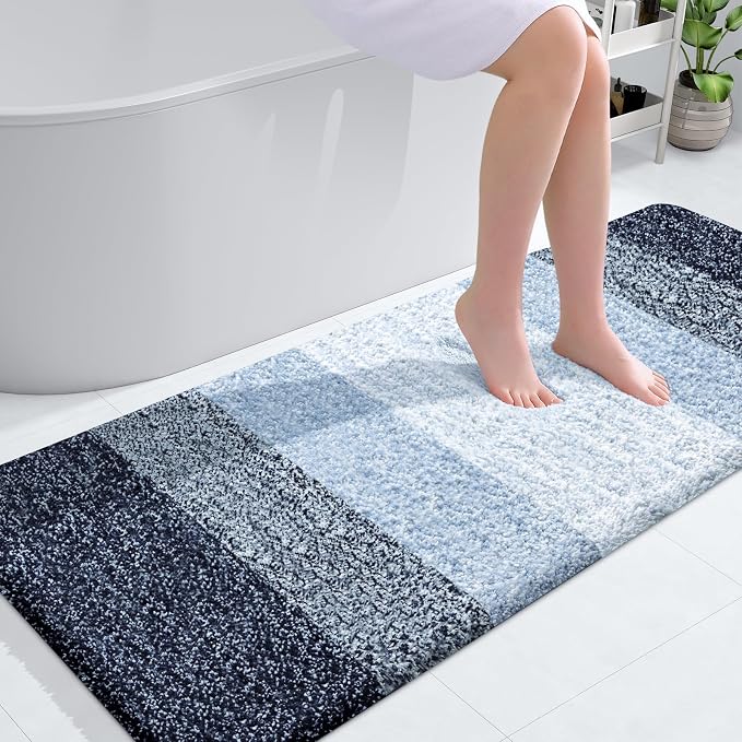 OLANLY Large Bathroom Rugs Mat 54x24, Extra Soft Absorbent Microfiber Bath Rugs by OLANLY