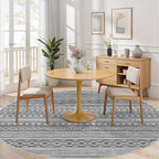 cotiled 8x8 Round Area Rugs Living Room Rug: Washable Boho Rugs - Image 4