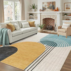 DCX Abstract Machine Washable 6x8 Rug, Mid Century Modern Rug - Image 2