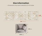 AMADA HOMEFURNISHING 2'6"x10' Washable Area Rug, Low-Profile Entryway Rug - Image 2