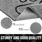 Smiry Dog Door Mat for Muddy Paws, Absorbent Dirt Trapper Non Slip Quick Dry - Image 3