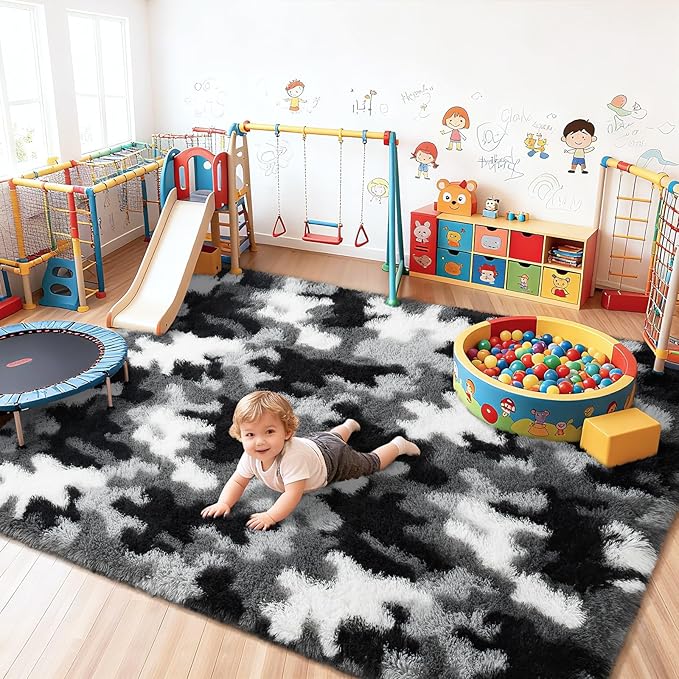 AROGAN Soft Fuzzy Kids Rugs for Girls Room Playroom 3x5 Feet, Fluffy Cute - Image 8