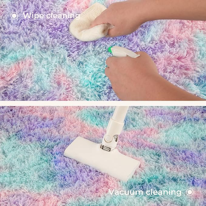 Litanika 4x6 Fluffy Shag Faux Fur Area Rug - Image 7