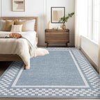 Small Bedroom Area Rug 3x5 Checkered Area Rug by GarveeHome