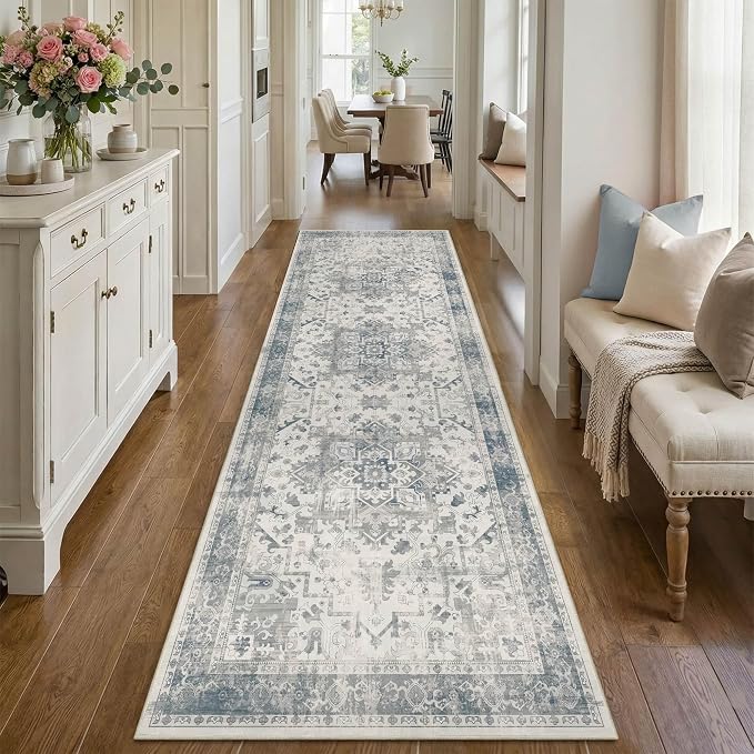 Rugxara 2'6" x 8' Hallway Runner Rug, Non Slip Boho Runner Rugs - Image 3
