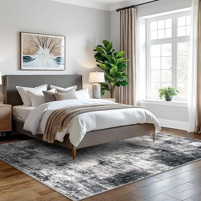 IOHOUZE Modern Abstract Area Rugs 5x7 Ft Washable Rugs - Image 9