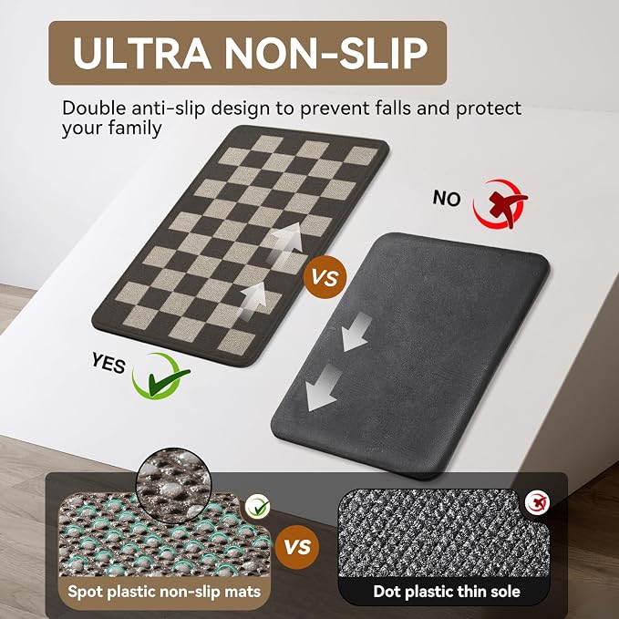 YDKGL Kitchen Mats for Floor, Super Absorbent Kitchen Rugs Non Slip Washable - Image 6