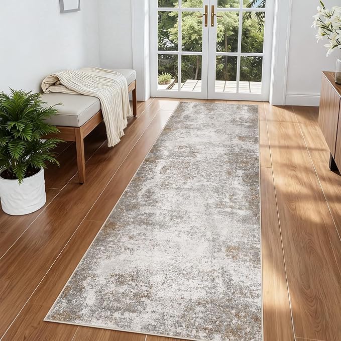 2.6'x8' Hallway Runner Washable Rug by KiginaraArt