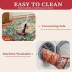 SERISSA 2x4 Boho Rugs for Entryway, Washable Non-Slip Kitchen Runner Rug - Image 3
