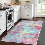 IOHOUZE Abstract Area Rug 4x6 Ft Washable Rugs - Image 2