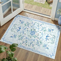 DCX floralbow-bluek Area Rugs3x5 by DCXWashableRug