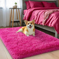 qulint 2x3 Rug for Bedroom, Cozy Fluffy Area Rugs for Living Room Soft Shag Hot by QULINT