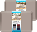 HappyTrends 2 PCS Kitchen Mat Cushioned Anti-Fatigue Floor Mat, Heavy Duty by HappyTrends
