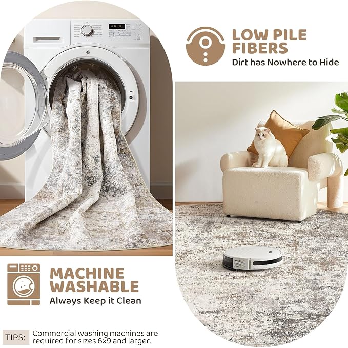 UERMEI 5ft Round Area Rug Living Room Rugs - Image 6