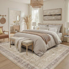 DCX Beige and Taupe 8x10 Rug, Kid & Pet Friendly - Image 4