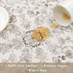5x5 Square Washable Rug for Living Room: Non Slip Indoor Entryway Foot Carpet - Image 6