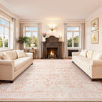 Lofus 9x12 Area Rug for Living Room, Soft Boho Carpets for Bedroom Dining Room by Lofus