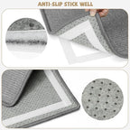 Graciadeco Gray Cat Scratching Mat Sisal, 2 Packs Sisal Fabric Large Cat - Image 3