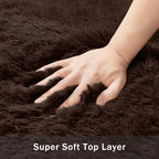 6x9 Area Rugs for Living Room:Ultra Soft Fluffy Shag Brown Rug, Large Fuzzy - Image 8