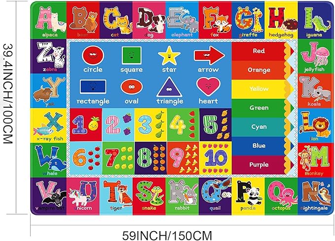 3X5 ABC Kids Rugs for Playroom - Image 3