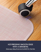 BARoyal Office Chair Mat for Hardwood Floor Under Desk Computer Rolling Chair - Image 5