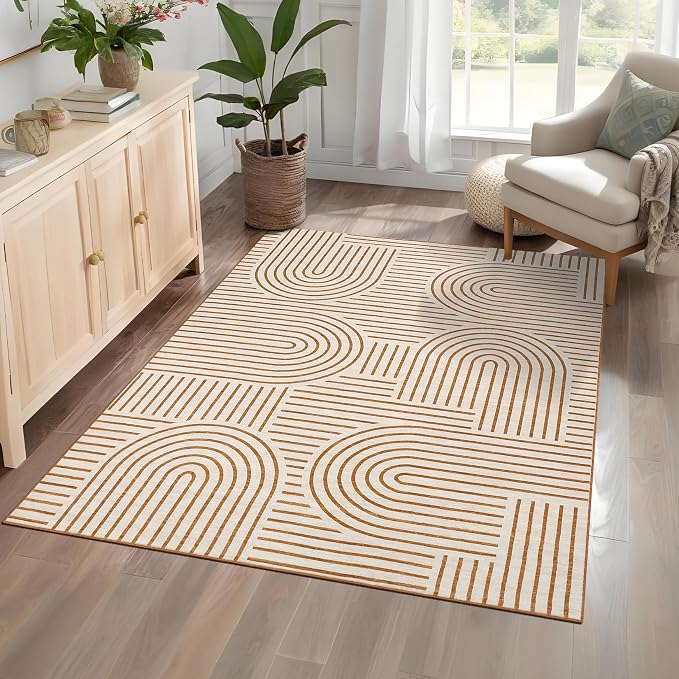 ROYHOME Washable Rug 4x6 Area Rugs by ROYHOME