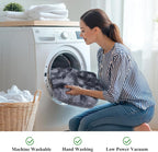KICHOWUA 4x6 Dark Grey Fluffy Shag Rug - Image 5