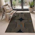 Lahome Enfys Modern Geometric Outdoor Easy Jute Rug, 3x5 Indoor Outdoor Rugs by Lahome
