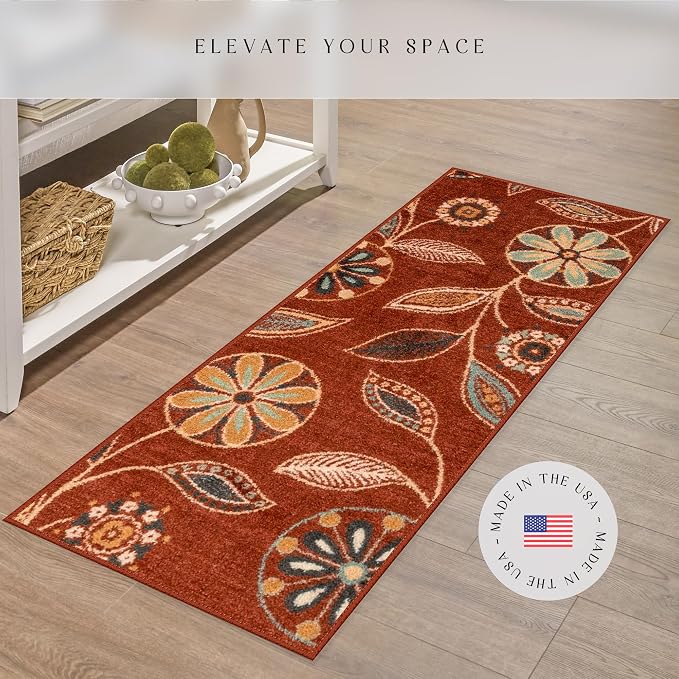 Maples Rugs Reggie Floral Runner Rug - Image 2