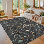 6x9 Area Rugs Washable Rug: Large Boho Living Room Rug Soft Non-Slip Low Pile - Image 8