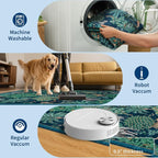 GarveeHome Jungle Round Washable Rugs 6ft Non-Slip Soft Round Rug - Image 5
