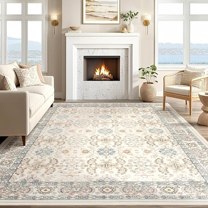 Vintage Living Room Area Rug 5x7 - Image 6