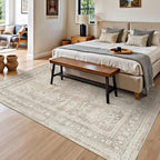 Lessymo 5x7 Area Rugs for Living Room, Machine Washable Non Slip Rug, Soft Low - Image 2