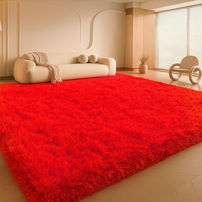 Large 9x12 Area Rug for Living Room, Soft Shag Rugs for Bedroom, Non-Slip Ultra by Mtandyx