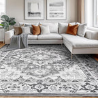 Lessymo 8 x 10 Area Rugs for Living Room- Machine Washable Area Rugs Boho Faux - Image 8
