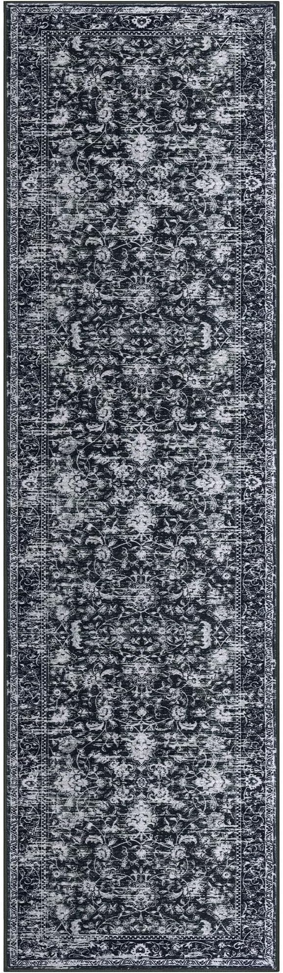 KILOCOCO Hallway Runner 2x8 Rug Runner Printed Vintage Floral Washable Kitchen - Image 9