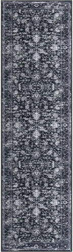 KILOCOCO Hallway Runner 2x8 Rug Runner Printed Vintage Floral Washable Kitchen - Image 9
