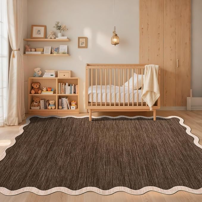 GarveeHome Scalloped Washable Area Rug 6 x 9 Rugs - Image 9