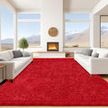 9x12 Red Area Rugs for Living Room, Large Fluffy Shag Rug for Bedroom Nursery by Unknown
