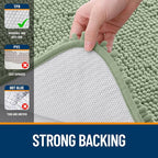 OLANLY Toilet Rugs U-Shaped 24x20, Extra Soft Absorbent Chenille Contour - Image 6
