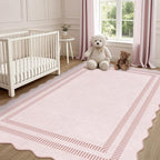 Pink Rugs for Bedroom Girls, 6x9 Washable Non Slip Area Rugs for Living Room - Image 7