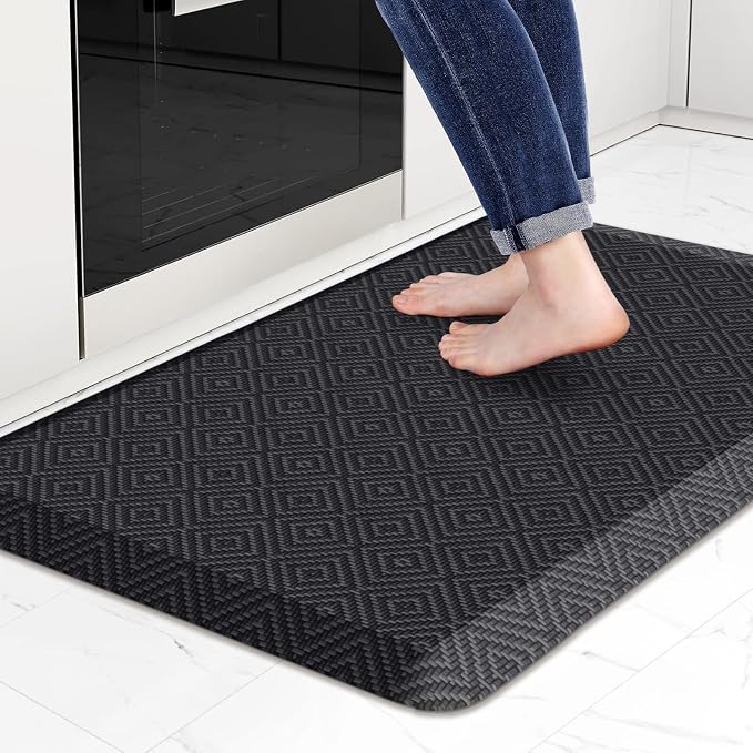 Mattitude 4/5 Inch Thick Kitchen Mat Cushioned Anti-Fatigue Floor Mat Water by Mattitude